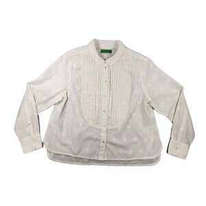 Clare V. Le Tux Button Down Top - SZ L
